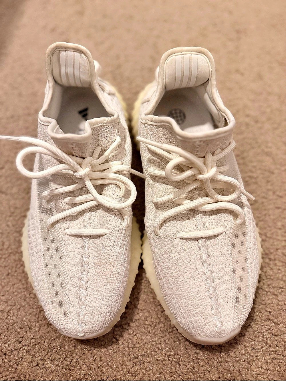 Adidas Yeezy Boost 350 V2 Cream White Sneakers US 7.5